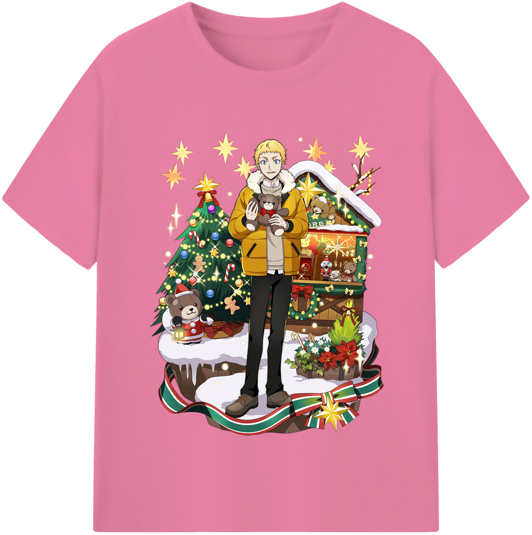 （画像用） 文豪ストレイドッグス Bungo Stray Dogs 綿100％半袖Tシャツ（フロントプリント）